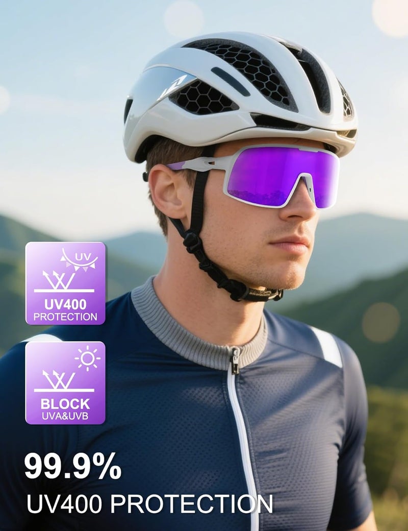 BangLong Polarized Sports Sunglasses for Men Women, UV Protection Sun Glasses for Baseball Running Cycling Fishing - Image 2